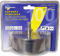 Алмазная коронка по керамике с центрирующим сверлом 100 мм Trio-Diamond 400100 - фото 154959