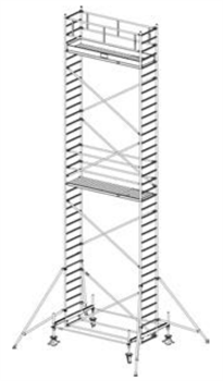 Алюминиевая вышка-тура Krause Stabilo 100 10,4м 731111 - фото 157212