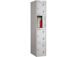 Антивандальный металлический шкаф для раздевалок NOBILIS NLH-04 S23099204012 - фото 282508