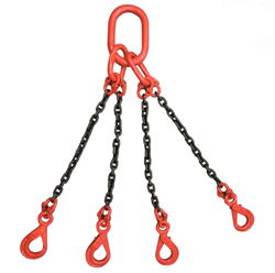 Цепной строп с самозакрывающимся крюком OCALIFT 4СЦ 11,2т 3м - фото 322229