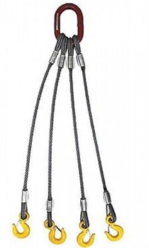 Строп канатный TOR 4СК г/п 10,0 т 6,5 м, шт - фото 353358