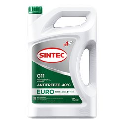 Антифриз Sintec ANTIFREEZE EURO G11-40 канистра 10кг/Antifreeze coolant 10kg can - фото 391703