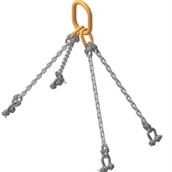 Строп цепной TOR 4СЦ г/п 4,25 т 3,0 м (скобы)