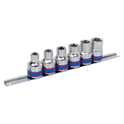 Набор торцевых головок 1/2", TORX Е-стандарт, E10-E20, 6 предметов KING TONY 4106PR TONY - фото 679652