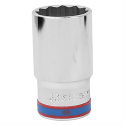 Головка торцевая глубокая двенадцатигранная 1/2", 33 мм KING TONY 423033M TONY - фото 679731