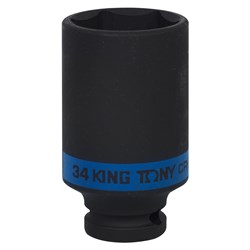 Головка торцевая ударная глубокая шестигранная 1/2", 34 мм KING TONY 443534M TONY - фото 680056
