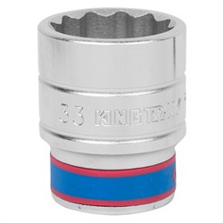 Головка торцевая стандартная двенадцатигранная 3/4", 33 мм KING TONY 633033M TONY - фото 680559
