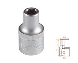 Головка торцевая стандартная шестигранная 1/2", 13 мм AFFIX AF00040013 AF00040013 - фото 682413