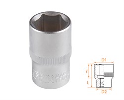 Головка торцевая стандартная шестигранная 1/2", 17 мм AFFIX AF00040017 AF00040017 - фото 682417