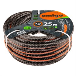 Шланг Amigo 77525 3/4", 25м, садовый трехслойный с прозрачным слоем - фото 691936