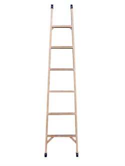 Приставная диэлектрическая лестница 6 ступеней ЛСП-2,4-К55М - фото 77746