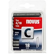 Узкие скобы для степлера Novus тип 4 C 4/18 V2A 1100 шт