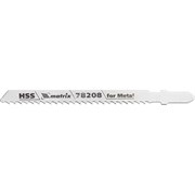 Полотна для электролобзика Matrix Professional HSS по металлу T127D, 75x3 мм, 3 шт 78208