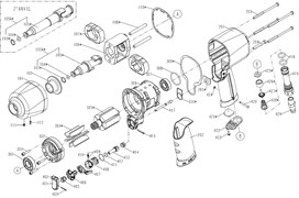 Ремкомплект для гайковёрта 604-00690, лопасть ротора MACTAK 604-00690R17