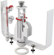 Выпускной комплект AlcaPlast с двойной кнопкой, впускной механизм А17 1/2 - AQUATIC, хром