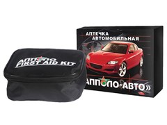 Автомобильная аптечка АППОЛО-АВТО по приказу №1080н от 08.10.2020г. (мягкий футляр)