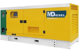 Резервный дизельный генератор MitsuDiesel МД АД-100С-Т400-1РКМ29 в шумозащитном кожухе 040480