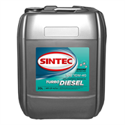 Масло SINTEC Turbo Diesel SAE 10W-40 API CF-4/CF/SJ канистра 20л/Motor oil 20liter can