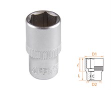 Головка торцевая стандартная шестигранная 1/4", 10 мм AFFIX AF00020010