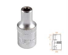 Головка торцевая TORX Е-стандарт 1/4", E5 AFFIX AF00023005