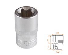 Головка торцевая TORX Е-стандарт 1/2", E20 AFFIX AF00043020