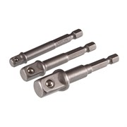 Набор переходников TOLSEN 1/4"-1/4", 3/8", 1/2", 3 предмета TT77864