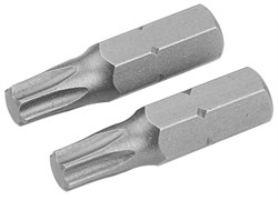 Набор вставок (бит) TOLSEN торцевых 1/4", Torx, T25, 25 мм, 2 предмета TT20224