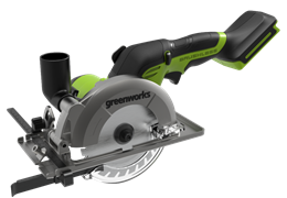 Аккумуляторная циркулярная мини пила  Greenworks G24MCS 1501207