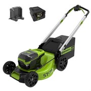 Аккумуляторная самоходная газонокосилка GreenWorks GD60LM51SPK4 2514307UB