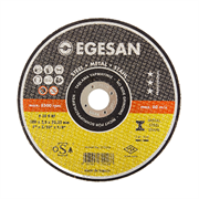 Отрезной круг EGESAN STEEL 125x1x22мм, А60 R BF, угл.сталь, металл (тонкий) 25шт/уп