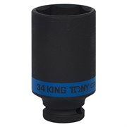 Головка торцевая ударная глубокая шестигранная 1/2", 34 мм KING TONY 443534M TONY