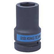 Головка торцевая ударная глубокая шестигранная 1", 28 мм KING TONY 843528M TONY