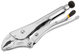 Зажим с фиксатором 250 мм, с закругленными губками TOLSEN TT10049 TT10049