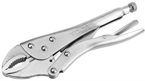Зажим с фиксатором 180 мм, с закругленными губками TOLSEN TT10380 TT10380