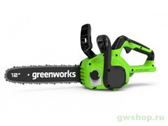 Пила цепная аккумуляторная 24V GREENWORKS GD24CS30 Greenworks 2007007 Пила цепная аккумуляторная 24V GREENWORKS GD24CS30 Greenworks 2007007