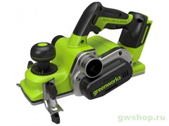 Рубанок аккумуляторный GREENWORKS 24V без АКБ и ЗУ Greenworks 3401707 Рубанок аккумуляторный GREENWORKS 24V без АКБ и ЗУ Greenworks 3401707