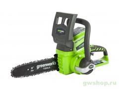 Пила цепная аккумуляторная G-24 24V GREENWORKS G24CS25K2 Greenworks 2000007VA Пила цепная аккумуляторная G-24 24V GREENWORKS G24CS25K2 Greenworks 2000007VA