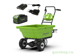 Тележка садовая самоходная G-MAX 40V GREENWORKS G40GCK4 c АКБ 4АЧ и ЗУ Greenworks 7400007UB