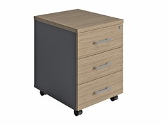 Тумба выкатная ПРАКТИК NPW-406 L3 вяз натуральный/антрацит S36099400016