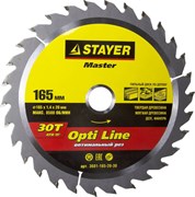 Диск пильный Stayer MASTER-OPTI-Line" 165мм 30T 3681-165-20-30