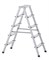 Двухсторонняя анодированная стремянка Zarges Scana B 2x5 44205 Двухсторонняя анодированная стремянка Zarges Scana B 2x5 44205