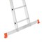 Алюминиевая трехсекционная лестница Sarayli 3x11 ступеней 4311 - фото 350561
