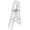 Алюминиевая лестница-платформа Мегал фиксированной высоты с резиновыми башмаками ЛПФВА Н=1,8-2 - фото 377222